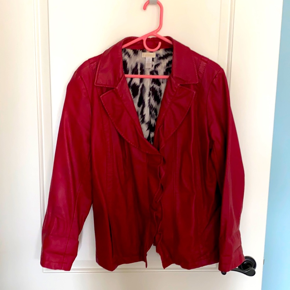 Chico’s Faux Leather jacket